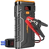 AUTOWN ジャンプスターター 20800mAh大容量 2000Aピーク電流バッテリーブースター 多車種適用 12V車用 エンジンスターター スマートジャンパー ケーブル付き モバイルバッテリー LED緊急ライト 急速充電モード搭載(最大8.0Lガソリン車、6.5Lディーゼル車に適用)