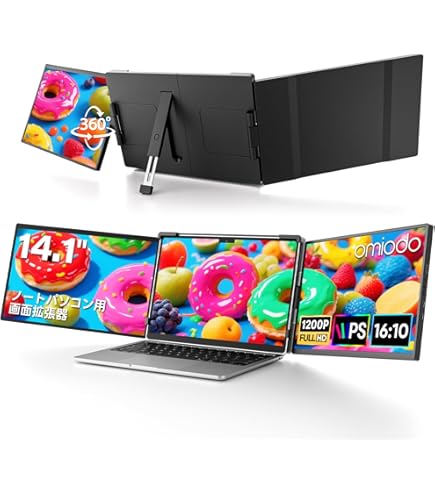 Amazon.co.jp: 【超軽量1.35kg～】 ノートPC用 デュアルモニター