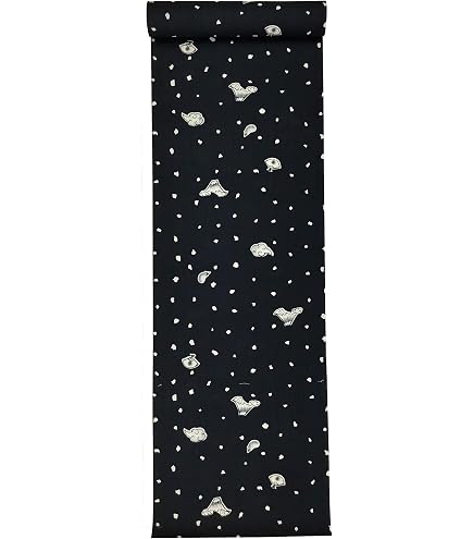 Amazon.co.jp: tsumori chisato ゆかた 灰青地紺格子 ドット柄 綿麻