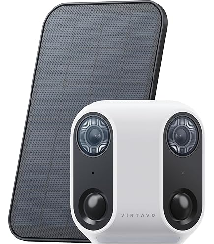 Amazon.co.jp: virtavo 防犯カメラ 屋外 ワイヤレス 充電式 2台セット