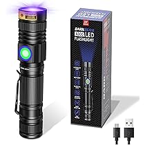 Amazon | DARKBEAM UV懐中電灯 365nm ブラックライト LED3個 20W 強力