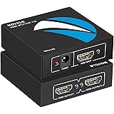 Movcle HDMI 分配器 1入力2出力 HDMI スプリッター 1入力2出力 HDMI 分配器 2画面同時出力 オーディオ同期 4Kx2K/1080P対応 3D視覚効果 HDMI端子 増設 HDMI 二股 HDMI 分配機 HDMI 分配器 同
