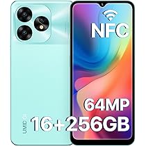 Amazon | UMIDIGI A15 SIMフリー スマホ 本体 16GB RAM+256GB ROM 1TB