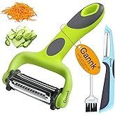 Potato Apple Vegetable Peelers for Kitchen, I and Y Peelers for Fruit Veggie Potatoes Carrot Cucumber, 3 in 1 Blade Spin Desi