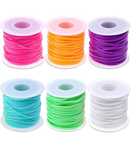 Pepperell Braiding Pony Bead Lacing Variety Pack 60'-Neon Colors