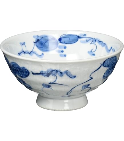 Amazon｜京焼 清水焼 陶あん窯 飯碗 小 白掛紫草花 KTA515-02｜飯碗