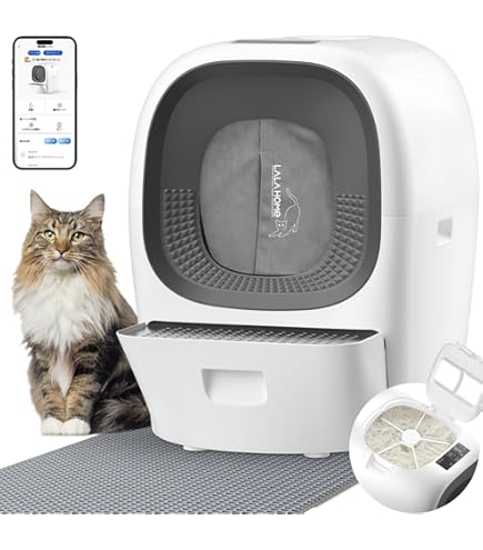Amazon | LALAHOME 全自動スマート猫トイレ RealScooper Pro 「猫砂の