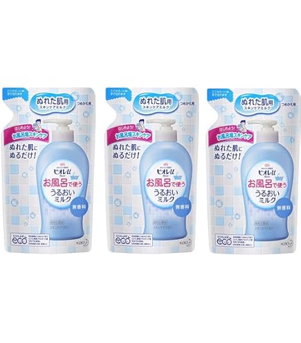 Amazon.co.jp: 【まとめ買い】ビオレu お風呂で使ううるおいミルク 無