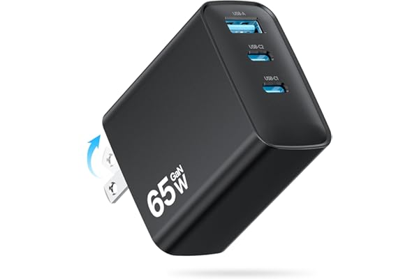 PD 充電器 65w【2025新設計・超軽量・超低温】安全で低温 折りたたみ式プラグ Type C 急速充電器 タイプc USB-C スマホ PSE認証済み 出張・旅行 PD3.0/QC3.0/PPS/SCP規格 MacBook/iPad/iPhone 16/Android その他機器対応