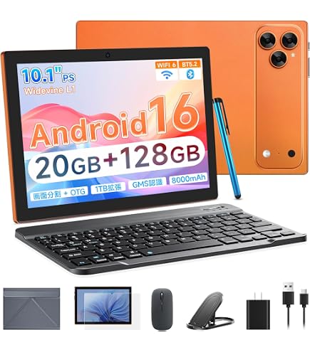 Amazon.co.jp: ゲーミングタブレット、11インチ Android 15 タブレット