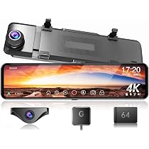 Amazon.co.jp: JADO ドライブレコーダー ミラー型 4K 【最新 自在拡大