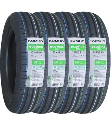 Amazon.co.jp: 4本セット HANKOOK Kinergy Eco2 K435 155/65R14 75T
