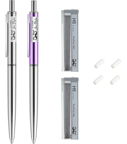 Amazon.co.jp: Mr. Pen シャープペンシル メタル 0.7mm 2本パック 製図