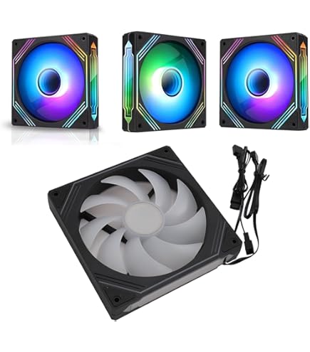 Amazon.co.jp: CPU ファンコンピュータケース ARGB ファン 140 mm