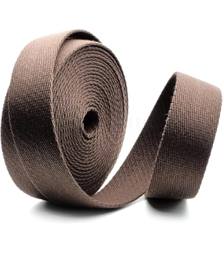 JESEP YONG 1 Inch Olive Green Cotton Webbing Strap 30ft Handles Bag Strap Flat Heavy Weave Webbing Straps For Cloth Tote Bag, Pet Collars, DIY Projects, Crafts, Outdoor Accessories (Olive JS353