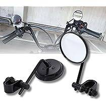☆Goodlife☆　ハーレー　ミラー　左右セット Amazon | バイク用クランプミラー ラウンド型 左右セット