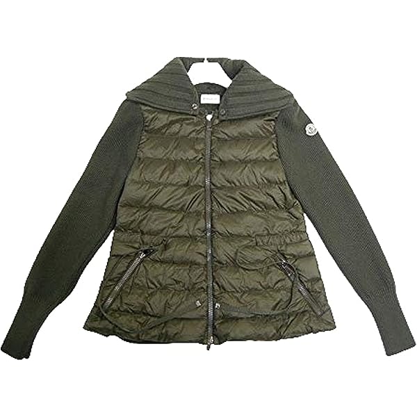 サイズL■新品 本物■モンクレール ニット切替ダウンジャケット レディース MONCLER】モンクレール『ニット切替 ダウンジャケット sizeXS