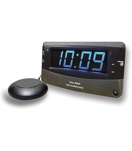 Amazon.co.jp: Sonic Alert Sonic Bomb デュアル目覚まし時計 ベッド