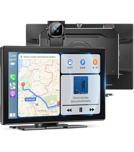 Amazon.co.jp: NZACE ディスプレイオーディオ 9インチ ポータブル カー