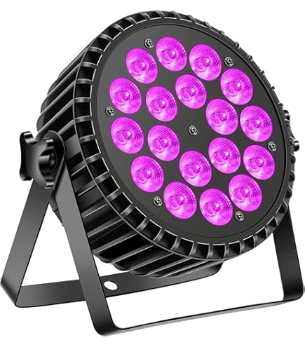 Amazon.co.jp: ZonQoonz 18*10W LED ステージライト RGB(赤・緑