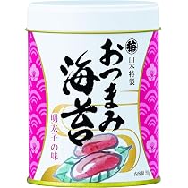 Amazon.co.jp: 山本海苔店 味つけ海苔 おつまみ海苔 (わさびごま) 1缶