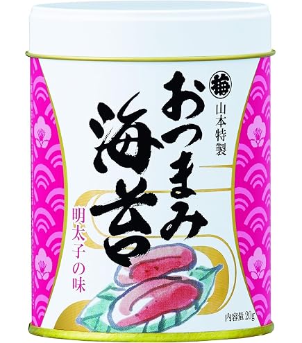 Amazon.co.jp: 山本海苔店 味つけ海苔 おつまみ海苔 (わさびごま) 1缶