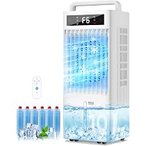 Amazon | Braveby 冷風機 強力 10L大容量水タンク+6個専用保冷パック