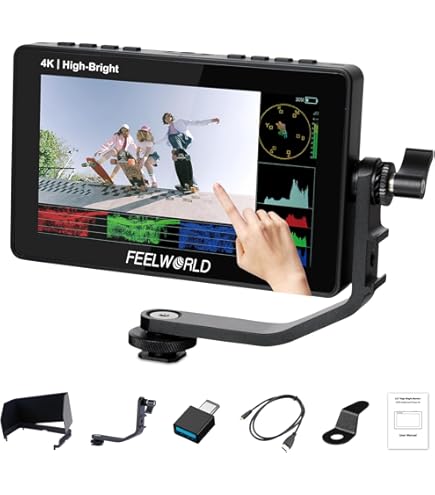 Amazon | FEELWORLD LUT6 6インチ 超高輝度 2600nits HDR / 3D LUT 