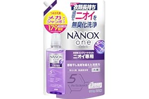 ＮＡＮＯＸ ｏｎｅ ニオイ専用 詰替メガジャンボ1790g パウダリーソープ 部屋干し洗剤を超えた消臭力 洗濯洗剤 色変化防止 抗菌 ウイルス除去 洗濯槽のニオイ抑制