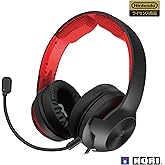 【任天堂ライセンス商品】ミキサー付き ホリゲーミングヘッドセット ハイグレード for Nintendo Switch レッド【Nintendo Switch Online ボイスチャット対応】