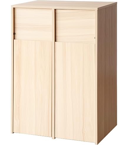 Amazon｜DST-1595 フタ付き ダストボックス 木製 ゴミ箱 日本製
