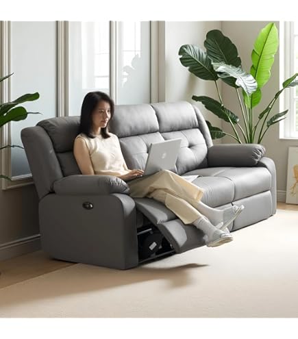 3人掛けリクライニングソファ 3人掛け]ソファ｜電動リクライニング 合皮 通販【ニッセン】