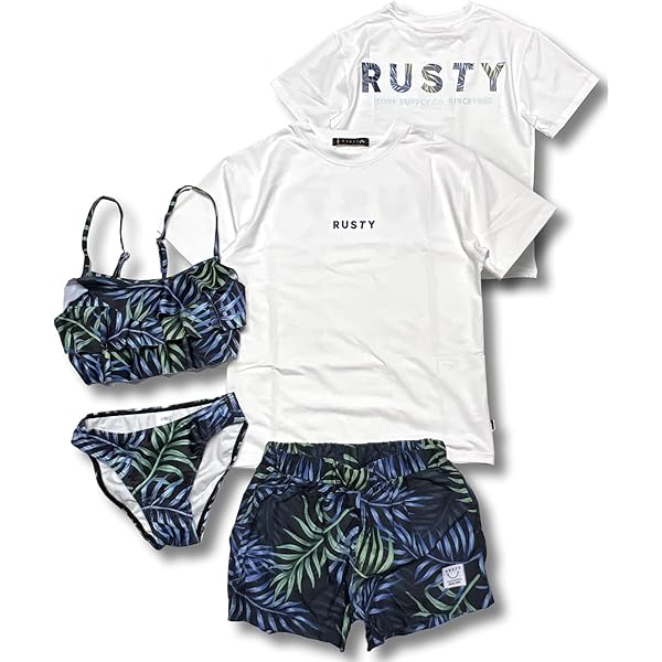 Amazon.co.jp: ラスティ（RUSTY） セパレーツ水着 3点セット 925801BK