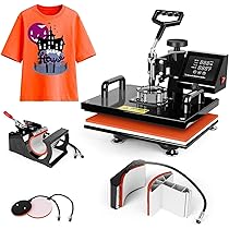 Amazon.co.jp: 15x15インチ Pro 5 in 1 TUSY ヒートプレスマシンコンボ