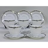 ノリタケ バッキンガムプラチナ カップソーサー５客セット F91988/4347