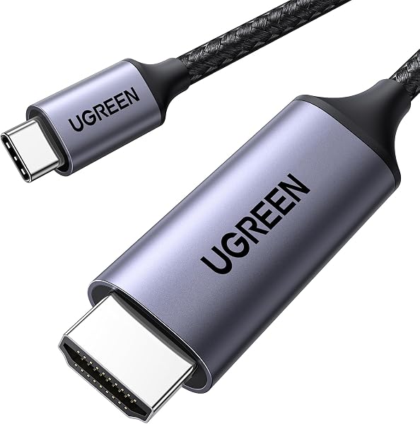 UGREEN USB Type C HDMI 変換ケーブル 1M 4K@60Hz USB C HDMI 変換 【単方向通信】【DP Altモードを含むUSB-Cだけ対応】Thunderbolt 3/4 MacBook/MacBook Air/MacBook Pro/Galaxyなど対応 1M - 1