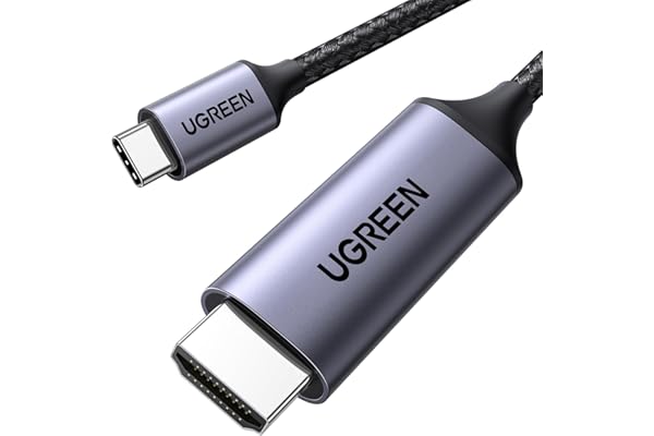 UGREEN USB Type C HDMI 変換ケーブル 1M 4K@60Hz USB C HDMI 変換 【単方向通信】【DP Altモードを含むUSB-Cだけ対応】Thunderbolt 3/4 MacBook/MacBook Air/MacBook Pro/Galaxyなど対応 1M
