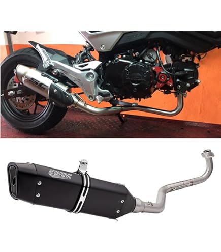 ホンダ GROM MSX125 2013 - 2021 カーボンマフラー Amazon | For Honda MSX 125 2013-2024 GROM 125 2013-2024 MSX125