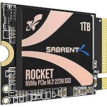 Sabrent 1TB Rocket NVMe PCIe M.2 2242 DRAM-Less Low Power