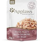 APPLAWS CAT JELLY POUCH - TUNA & SALMON 70G 16PK(OM16)