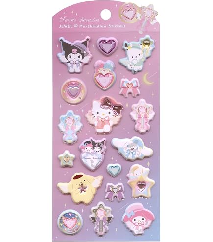 Amazon | シール もちもちマシュマロシール ぷにぷに マイメロディ