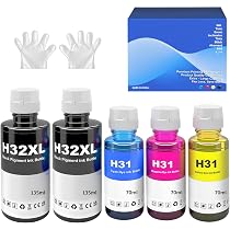 HP用 712 712XL　互換インク　黒, シアン, マゼンタ, イエロー Amazon.co.jp: 31 32XLインク 互換インクボトル交換用 HP Smart-Tank
