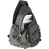 Kawei Knight Large Sling Bag Laptop Backpack Cross Body Messenger Bag Shoulder Travel Rucksack