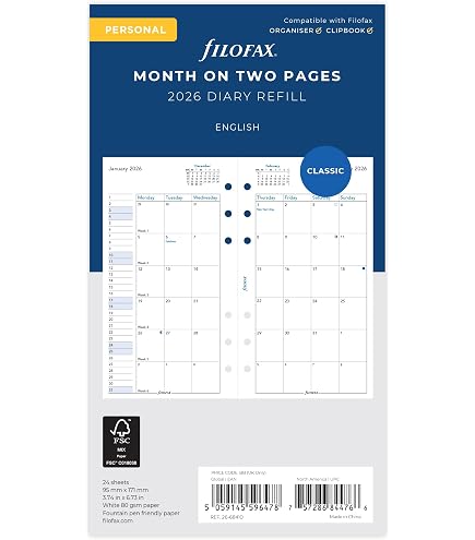 Amazon.co.jp: ファイロファックス システム手帳 リフィル A5 メモ 横