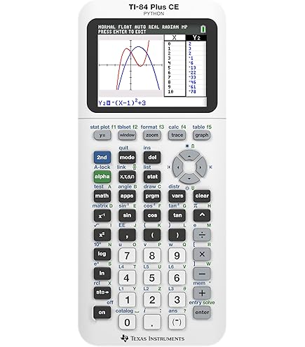 Amazon | Ti-84 Plus CE カラーグラフ関数電卓 ホワイト | グラフ電卓