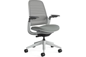 スチールケース(Steelcase) Series1 シリーズ1 オフィスチェア ゲーミングチェア Nickel シーガルフレーム メッシュ エアポケット内蔵クッションで包まれるような座り心地 ランバーサポート メーカー組立完成品 D53~60×W6