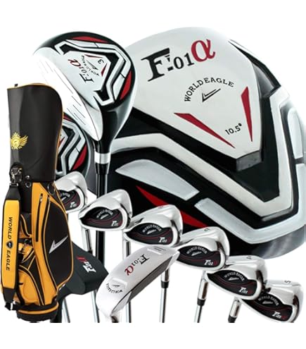 Amazon.co.jp: WORLD EAGLE F-01α メンズ ゴルフ クラブ フルセット