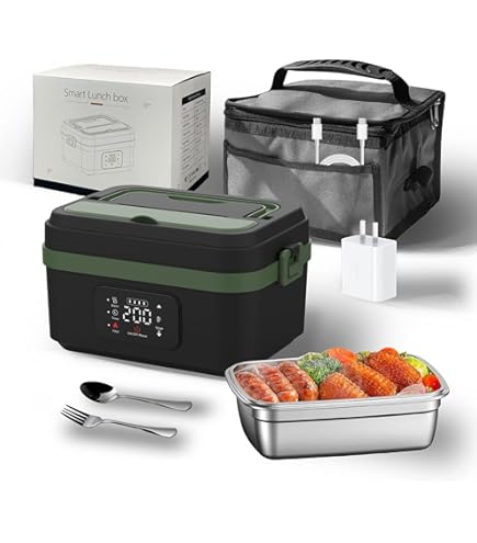 Amazon｜【Biizhe】 電気加熱弁当箱 USB 充電式 ワイヤレス ポータブル