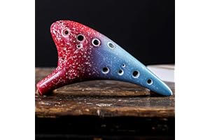 Jinchuan Ocarina 12 Hole Ceramic Tube Brass Musical Instrument Gradient Starry Sky High Quality Alto C Stylish Sheet Music In
