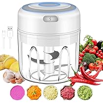 Amazon | フードチョッパー、VOUM 250MLポータブルコードレスミニ